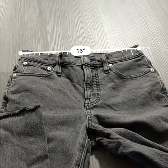 Madewell The Petite Perfect Vintage Jean in Cosner Wash: Knee-Rip Edition Sz 26P - Picture 13 of 15